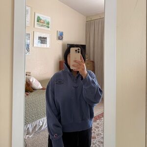 Champion Men's Blue Crewneck Sweater